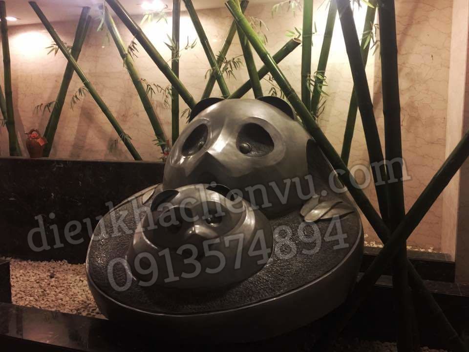 Khách sạn Sapaly - Cửa khẩu Lào Cai với sản phẩm điêu khắc của Liên Vũ: đá nhân tạo